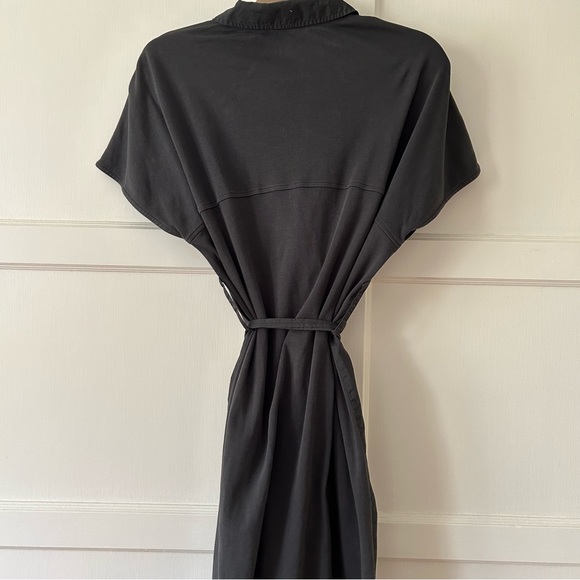 COS BELTED SHIRT DRESS IN DARK GREEN - Picture 4 of 6